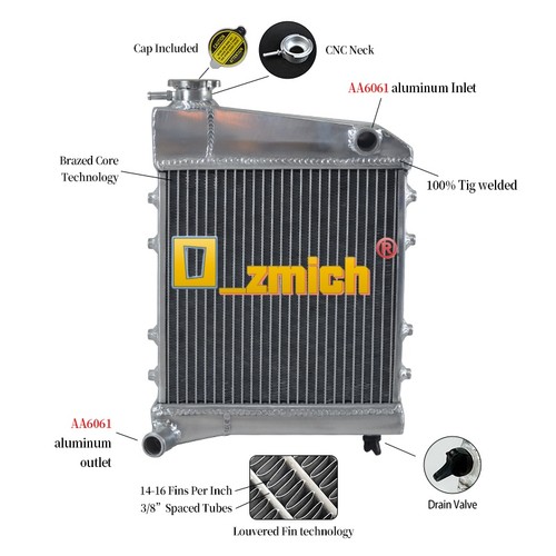 Alu radiator kühler - radiator, für