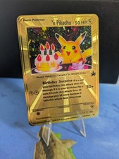 Birthday Pikachu - GOLD OPTIK