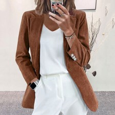 Damen Cord Anzugjacke Slim Fit