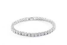 Weiß Behandelt Diamant Tennis