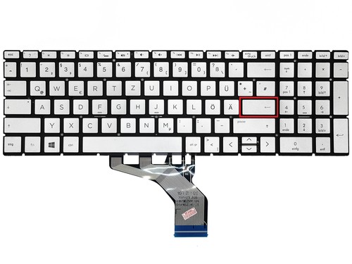 Silber tastatur keyboard - de,