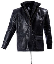 Herren Winter Lederjacke