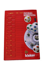 KICKER FUSSBALL BUNDESLIGA TABELLE Blechschild/Magnettafel D 1990er Jahre selten