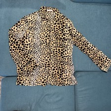Bluse Equipment Gr. S, 36 Leopard, 100% Silk / Seide