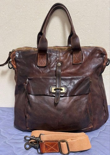 Campomaggi leather 2way bag - campomaggi,