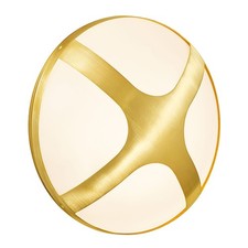 Nordlux Wandlampe Außenleuchte Cross Messing rund Ø26cm IP54 max. 15W E27