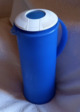 Tupperware Thermowächter 1 Liter Kanne Kaffeekanne Teekanne Blau 30cm