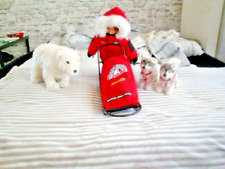 Steiff -  Musher 37 cm mit Schlitten, limitiert, unbespielt