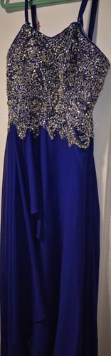 Weise abendkleid blau - blau, chiffon