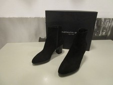 Konstantin Starke Wildleder Stiefelette Blockabsatz schwarz Gr.35,5 neuw. K48-36