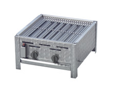 Gasgrill Edelstahl 2 flammig