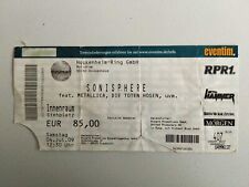 Sonissphere Open Air Metallica Konzert Karte