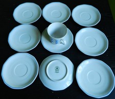 DDR Kaffeegeschirr Kahla Rhapsodie 9 Untertassen Nr 12 Dm 14,5 cm 1 Tasse Nr.23