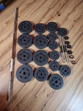 Langhantel-Kurzhantelset HOP