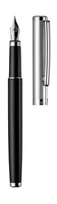 Otto Hutt Füllfederhalter Design 01 schwarz, Streifenguilloche, platiniert (EF, 