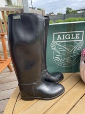 Aigle Reitstiefel Kinder schwarz Gr. 35 Start S UK 3 leicht gefüttert NP 49 Euro