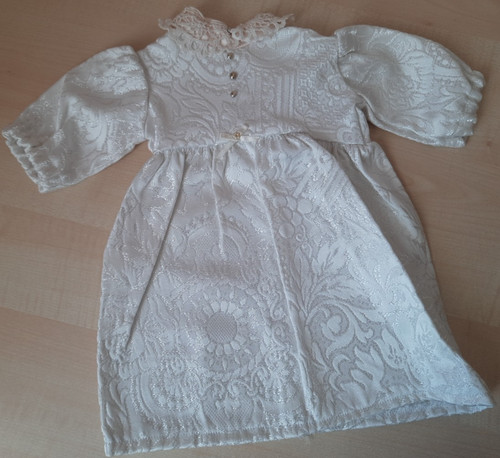 Puppenkleid weiß cremeweiß - puppenkleid, weiß,