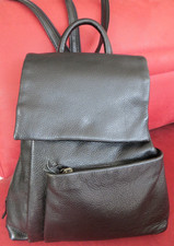 City Rucksack Damen echt Leder