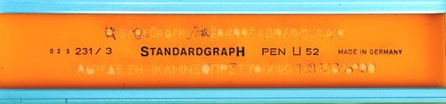 Standardgraph schriftschablone - standardgraph,