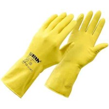 Latexhandschuhe Spülhandschuhe Haushaltshandschuhe Gummihandschuhe lang gelb