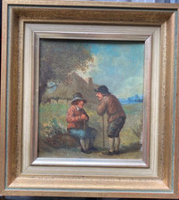 ::OIL PAINTING FARMERS WITH
