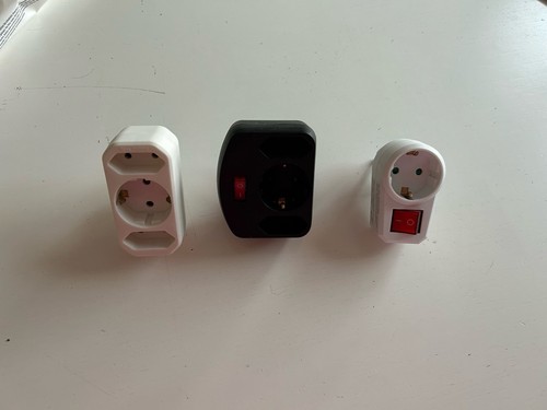 Steckdosen adapter mit und - 3x,
