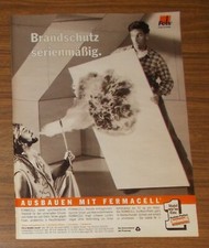 Seltene Werbung FELS FERMACELL - Brandschutz serienmäßig - Feuerspucker 1996