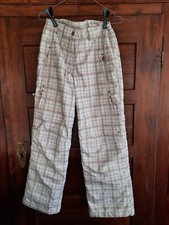 Firefly Skihose Gr. 164 Mädchen beige kariert Snowboardhose Schneehose