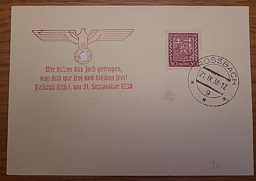 Karte rossbach 1938 - karte,