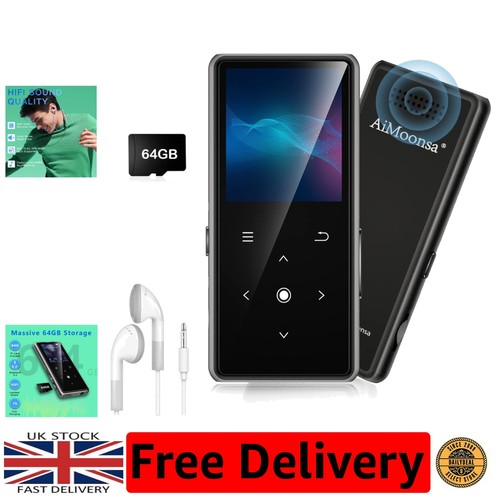 Bluetooth mp3 player 64gb - 5.2,