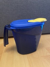 Tupperware Crystal Plus Mikrowellenkanne 1,3 L mit Deckel - Blau