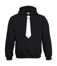 Krawatte Anzug Fliege I Sprüche I Fun I Lustig bis 5XL I Herren Hoodie