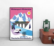 Poster Deutsche Bahn Mit der