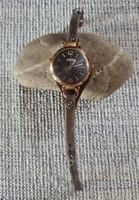 Fossil ES3077 Damen Uhr Leder Lederarmband braun  Armbanduhr