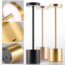 LED Tischlampe Kabellos Dimmbare Metall Aluminium 1800mAh Akku Tischleuchte