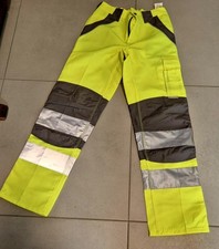 Planam Plaline Warnschutzhose Bundhose Größe 48 Mit 3M Scotchlite™ Reflektoren