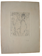 Horst Hussel (1934-2017) In der Ausstellung Orig. Radierung signiert um 1980 DDR