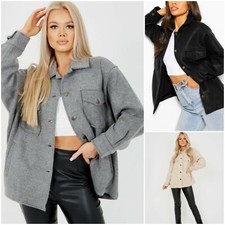  Damen Frauen Fleece Oversize