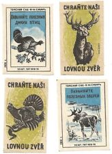 107/673 STREICHHOLZ ETIKETTEN - TIERE