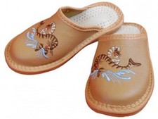 Kinder Hausschuhe - Größe 27-34 - Echtleder - Latschen,Pantoffeln - YE02