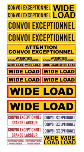 Set convoi wide load - set,