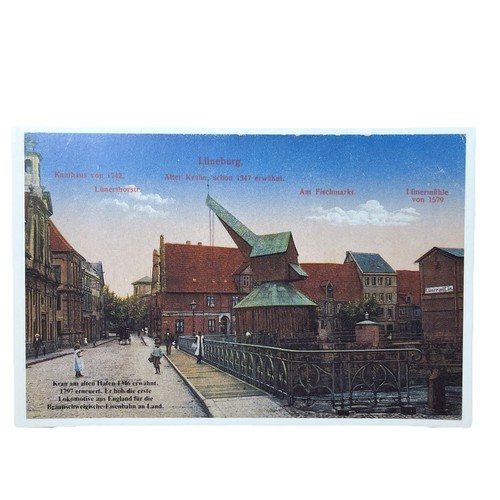 Postkarte reprint hafen - reprint,