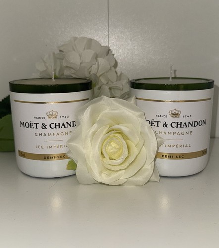 2er set kerzen aus champagner - set,