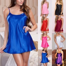 Sexy damen satin trägerkleid - sexy,