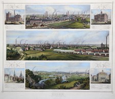 Essen Original Stahlstich