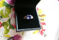 Tansanit Gold Ring 375 GG