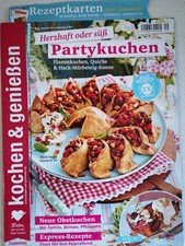 kochen & genießen - Magazin mit Rezeptkarten (Party-Kuchen, Express-Rezepte ...)