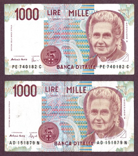Italien 1000 lire - italien, 2