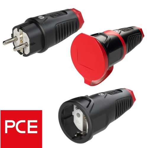 Pce schuko gummi - schuko, stecker