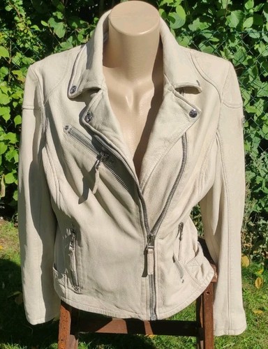 Gipsy lederjacke creme - gipsy,
